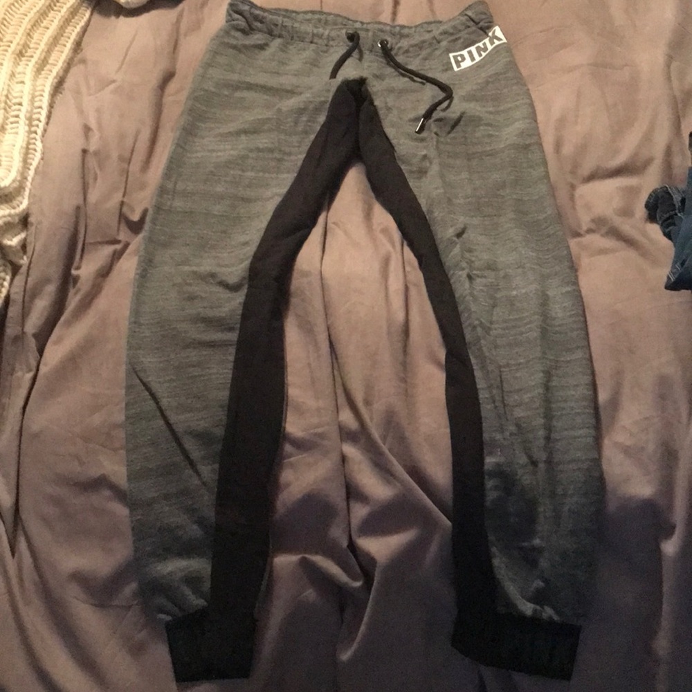Gray Black PINK sweats S